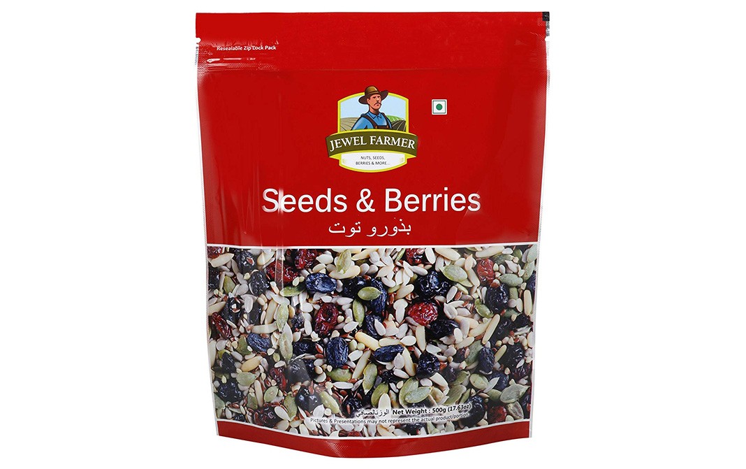 Jewel Farmer Seeds & Berries Pack 500 grams Reviews Nutrition